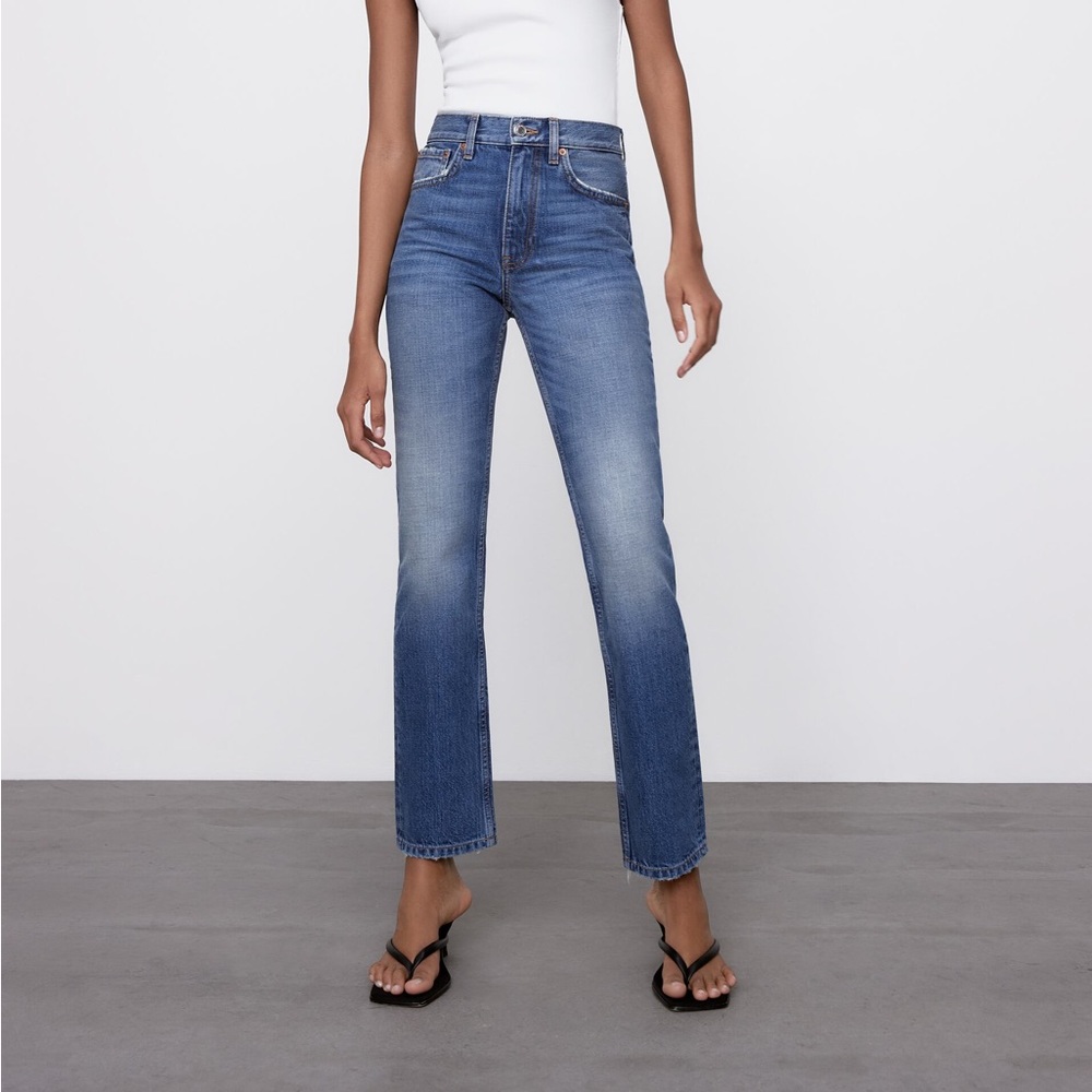 ZARA SIGNATURE DENIM ZW THE TRUTH SLIM JEANS - Picture 9 of 13